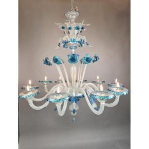 Lustre Murano à 10 bras de lumières