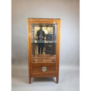 Art Deco Display Case In Bubinga Wood, Circa 1920
