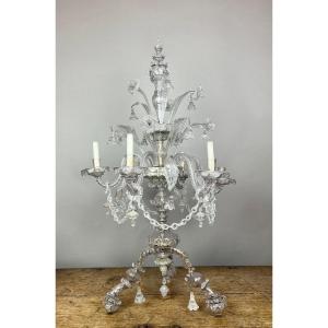 Candélabre à 6 bras en verre de Murano, 20th 