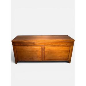 Pierre Chapo, R08 Sideboard In Solid Elm, Circa 1960