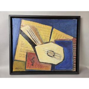 Aad Hofman, Mixed Media, "musical Instruments"