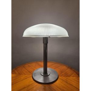 Art Deco Floor Lamp By Holophane, With Prismatic Glass