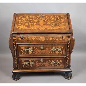 Dutch Scriban In Marquetry, Late 18th Century
