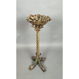 Carved And Gilded Wooden Trinket Box, Italian, Late 19th Century