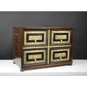 Small Cabinet With 4 Drawers, Germany 17th