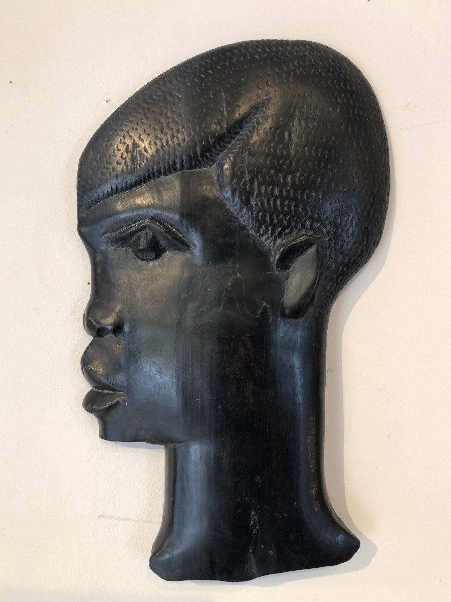 Profil De Tête D’homme Congo Belge Circa 1930/40 