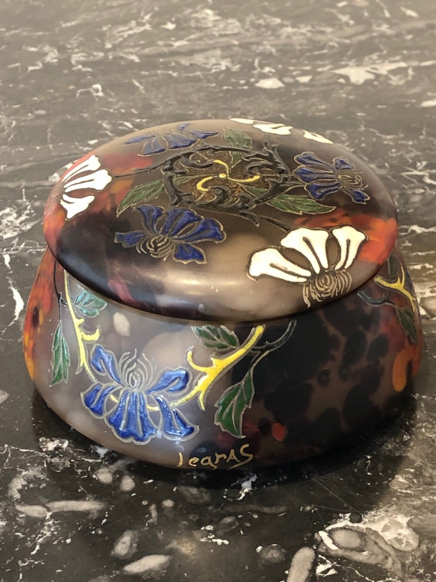 Legras Francois -t…bonbonnière En Pâte De Verre Art-nouveau -photo-3