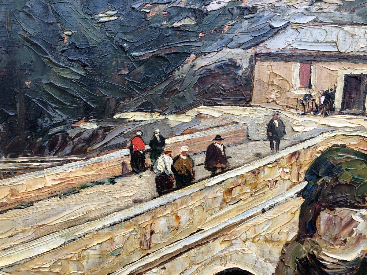 Gustave Vidal (1895-1966) The Pont d'Espagne Hotel -photo-2
