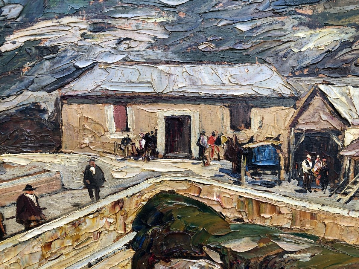 Gustave Vidal (1895-1966) The Pont d'Espagne Hotel -photo-3