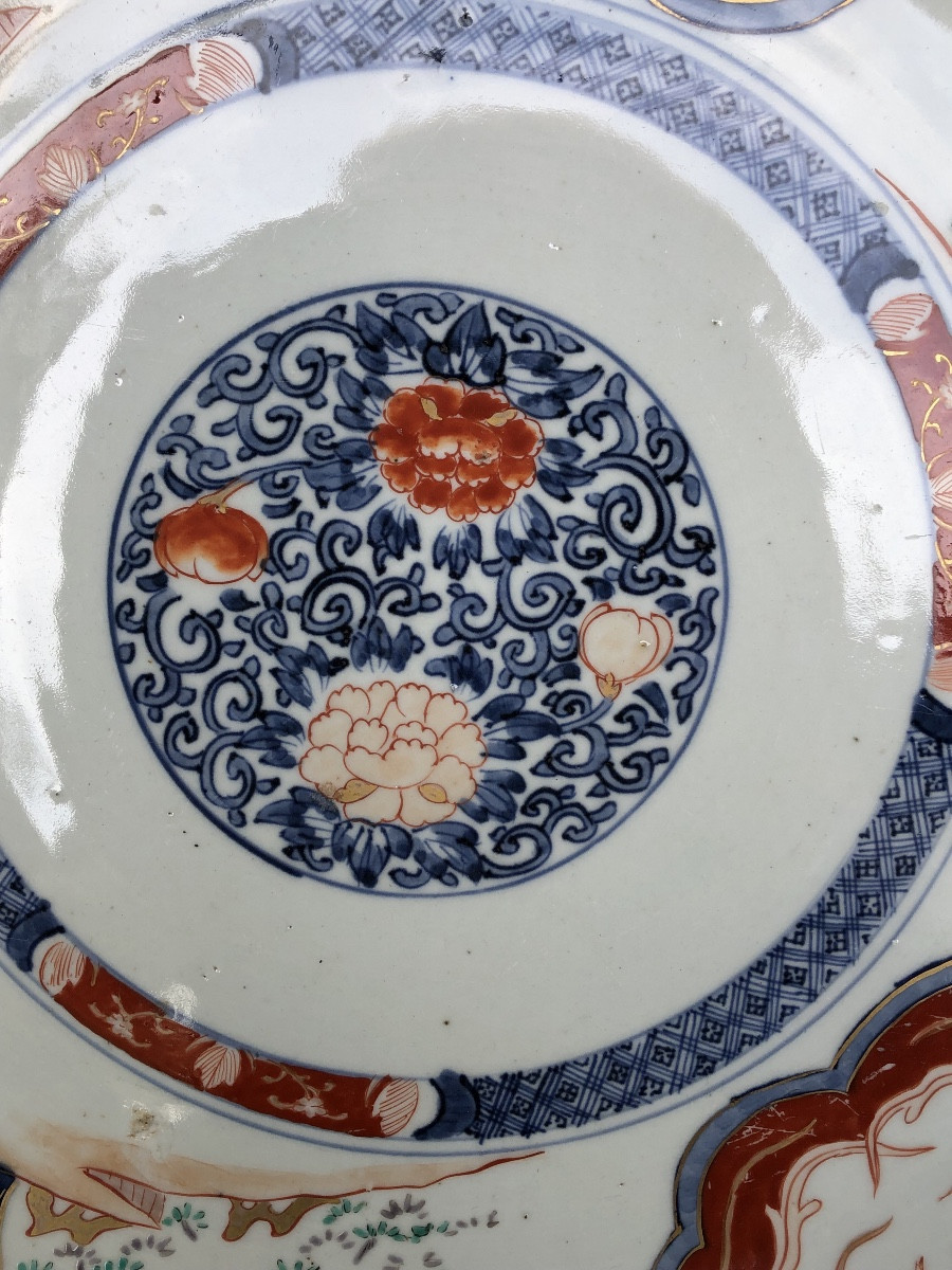 Large Imari Porcelain Dish, 19th Century, Meiji Period -photo-3
