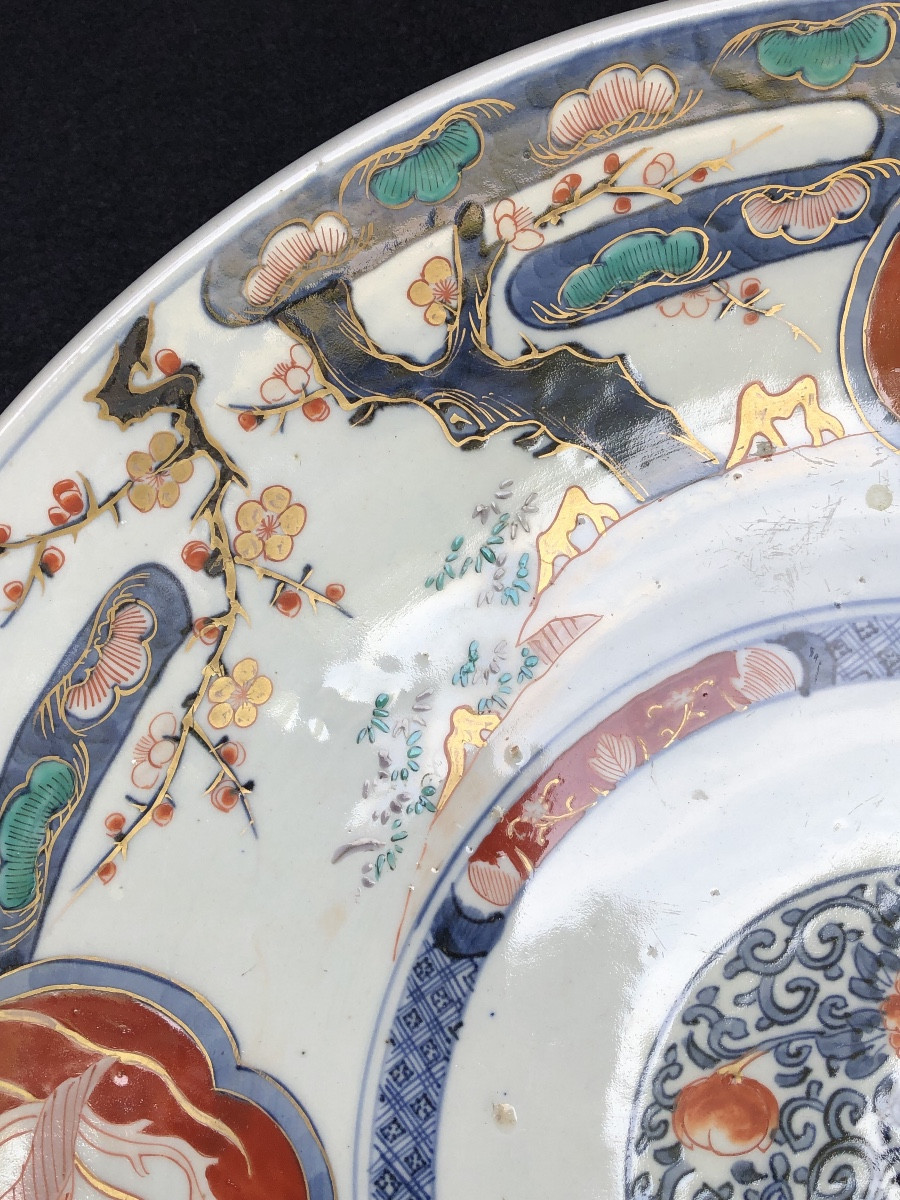 Large Imari Porcelain Dish, 19th Century, Meiji Period -photo-4