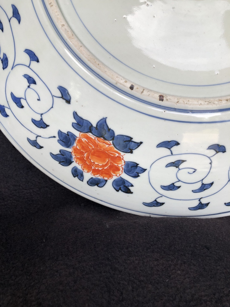 Large Imari Porcelain Dish, 19th Century, Meiji Period -photo-4
