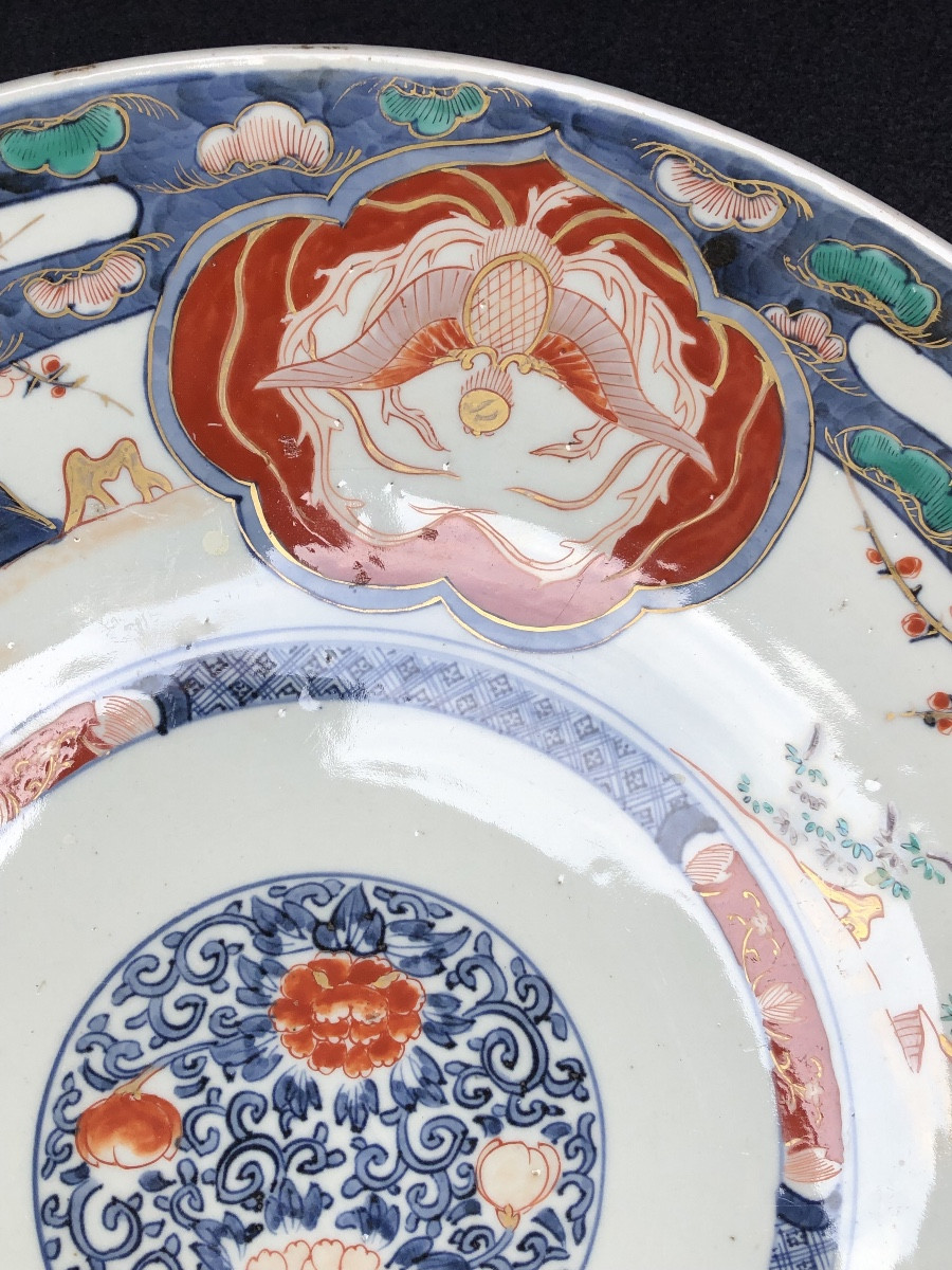 Large Imari Porcelain Dish, 19th Century, Meiji Period -photo-5