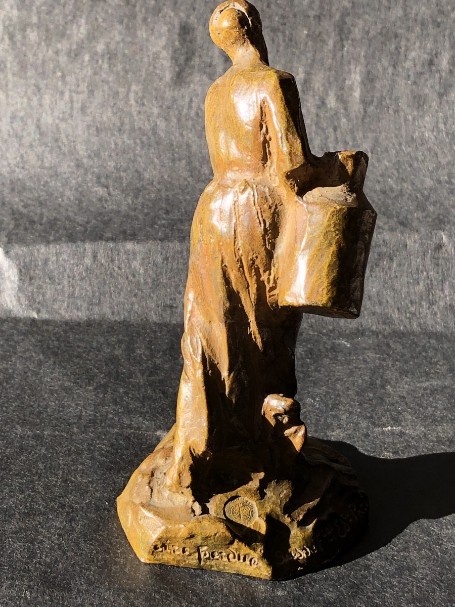 Aimé-Jules Dalou 1838-1902 «  Porteuse d’Eau «  Bronze  Cire Perdue Susse Frères, 19 ème.-photo-4