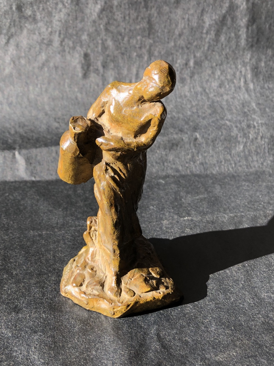 Aimé-Jules Dalou 1838-1902 «  Porteuse d’Eau «  Bronze  Cire Perdue Susse Frères, 19 ème.-photo-2