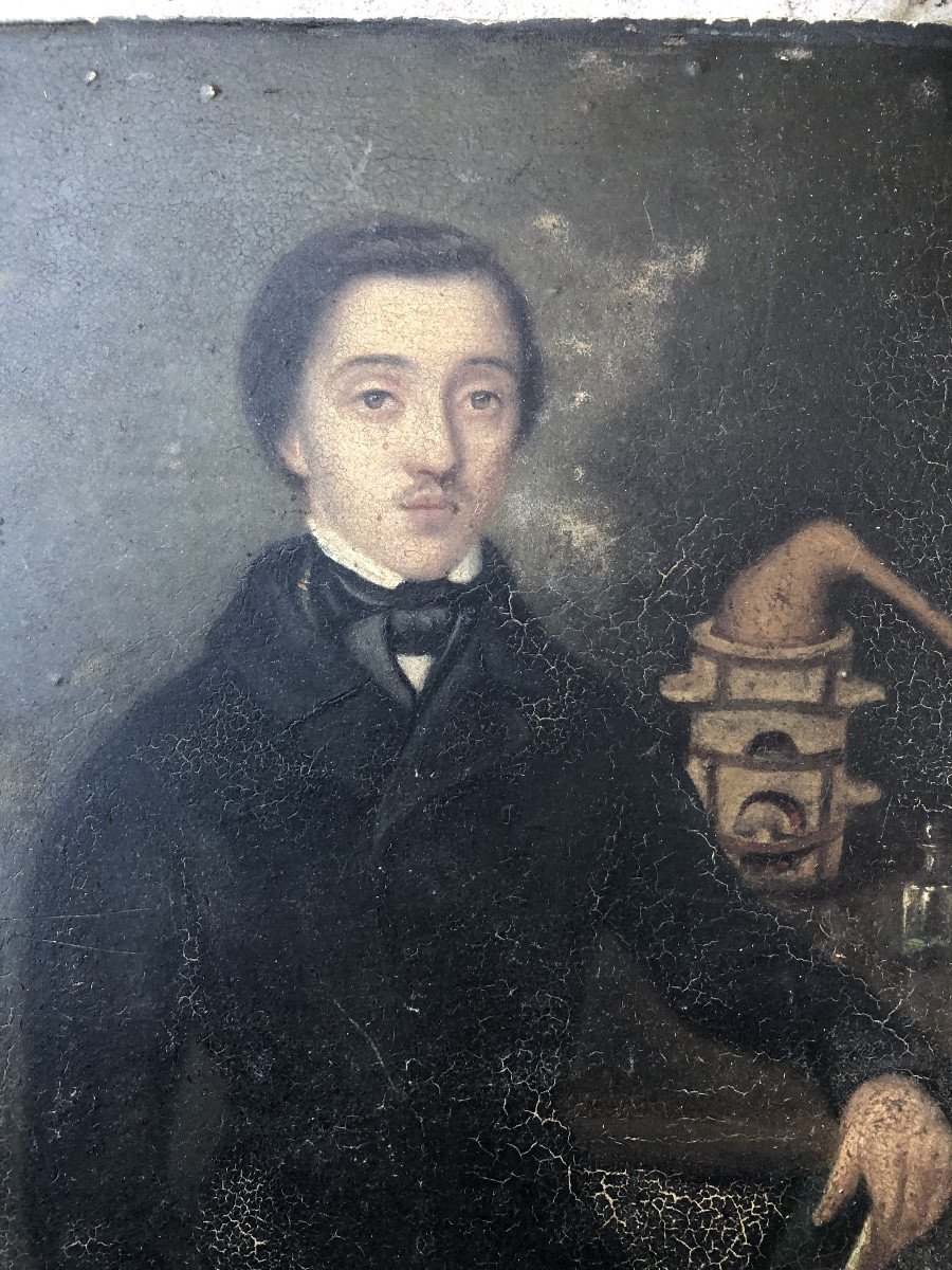 Portrait Of A "young Chemist" In The Mid-19th Century -photo-2