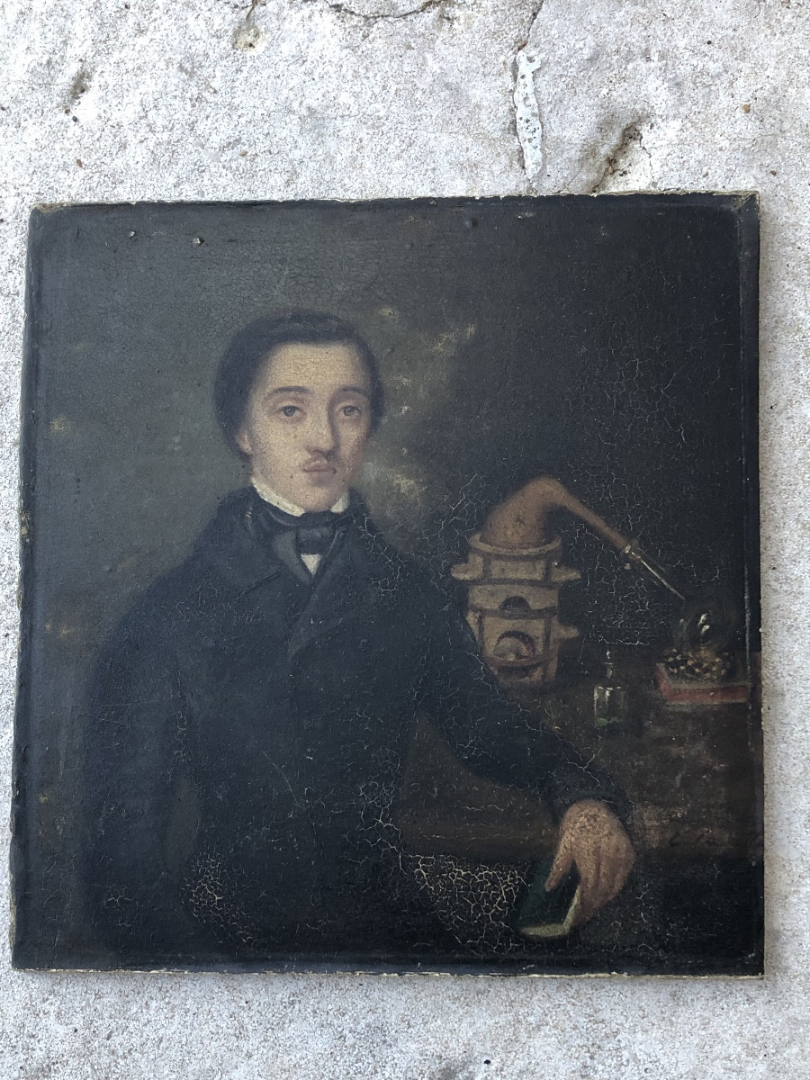 Portrait Of A "young Chemist" In The Mid-19th Century -photo-3