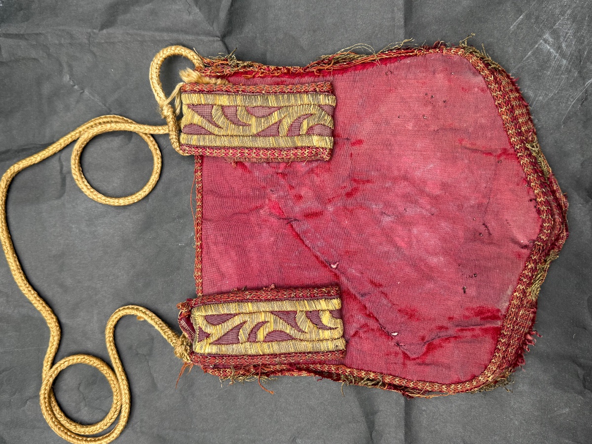 Large Ottoman Clutch Embroidered With Silver Thread 19th Century-photo-1