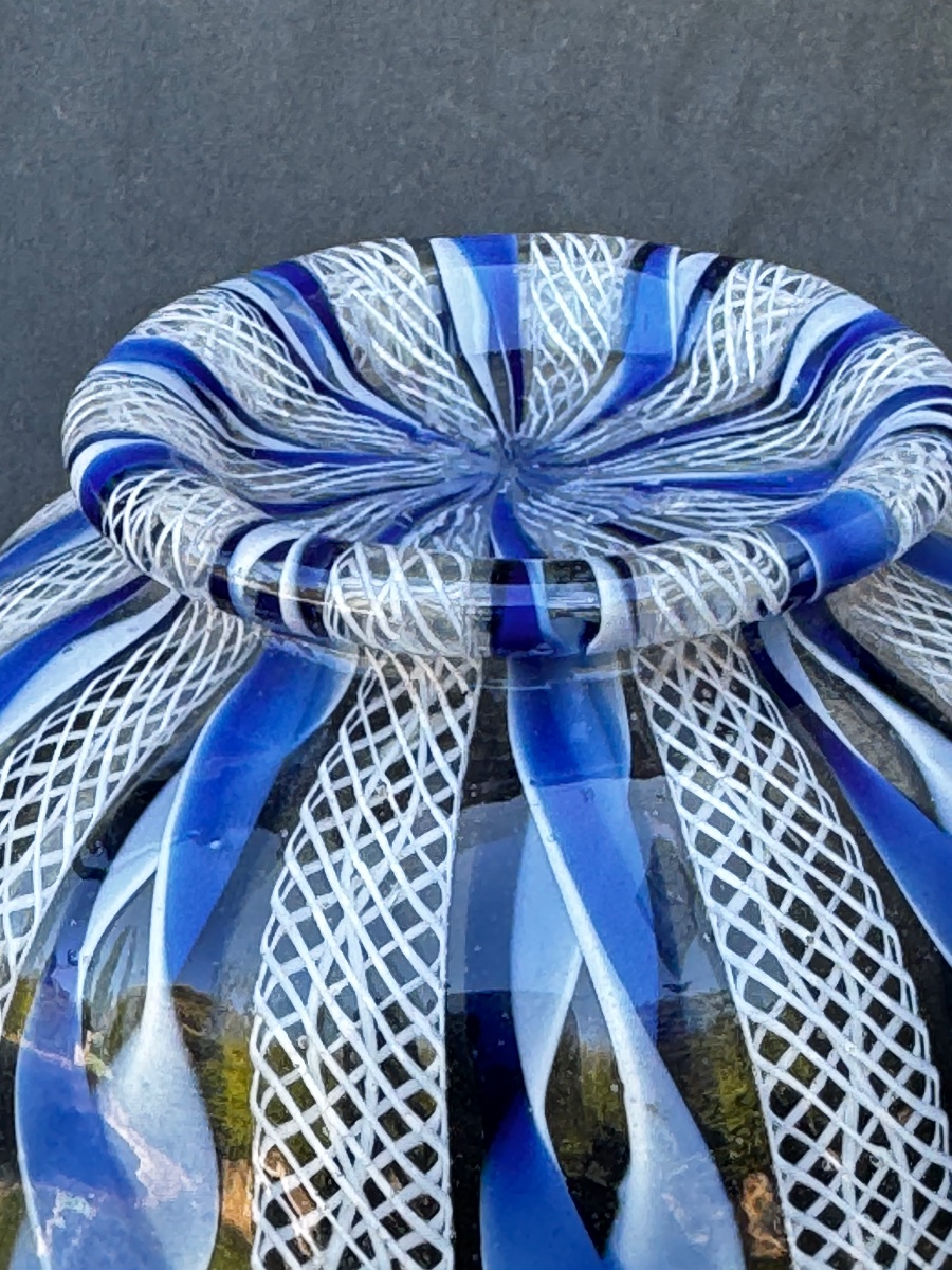 Coupe en  Verre  Aux Trois Couleurs «  Venise ou Façon Venise «  18 ème siècle -photo-1