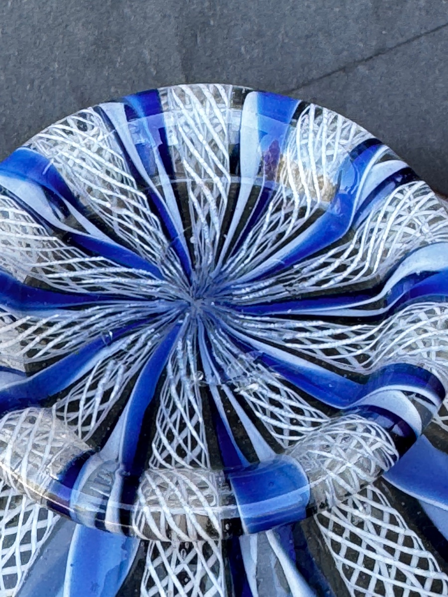 Coupe en  Verre  Aux Trois Couleurs «  Venise ou Façon Venise «  18 ème siècle -photo-2