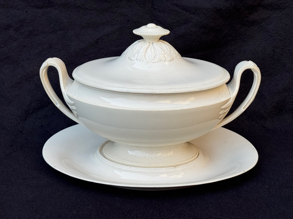 Soup Tureen & Display Piece, Circa 1820, Made Of Fine Creil Earthenware  