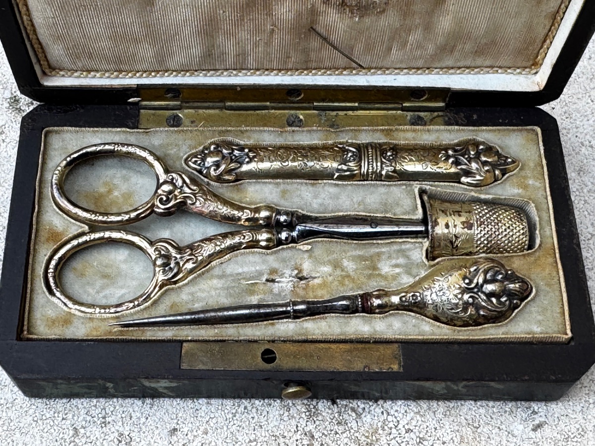 Napoleon III Vermeil Sewing Kit 