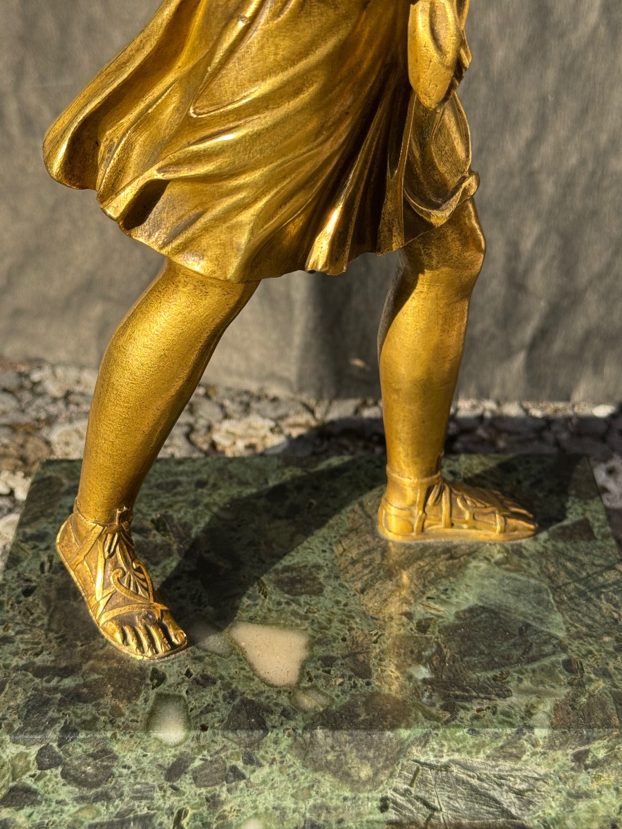 Gilded Bronze “diana,” Circa 1820, Restoration Period.-photo-4