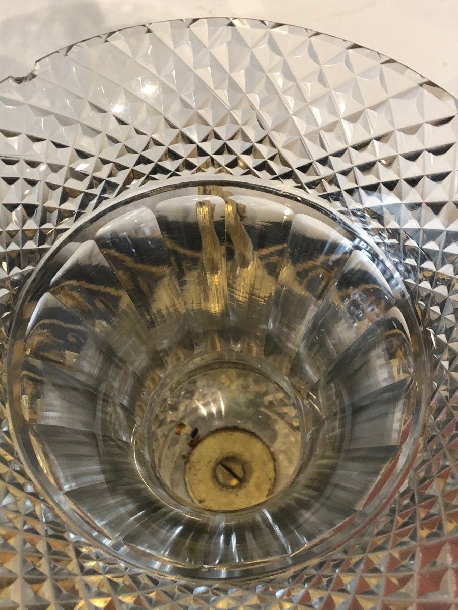 Pair Of Medici Vases Cut Crystal And Gilt Bronze XIX-photo-7