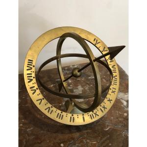 Armillary Sundial In Bronze Circa 1960/70