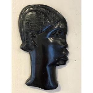 Profile Of A Woman's Head Belgian Congo Circa 1930/40