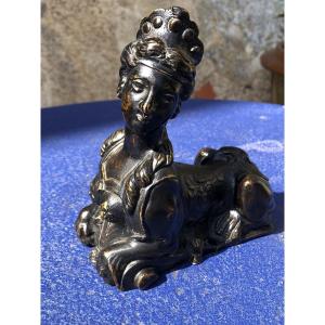 Sphinx en Bronze d’époque Régence XVIII ème 