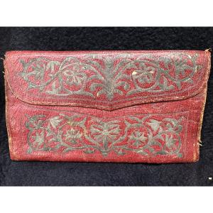 Portefeuille Ottoman En Maroquin Rouge XVIII ème 