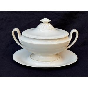 Soup Tureen & Display Piece, Circa 1820, Made Of Fine Creil Earthenware  