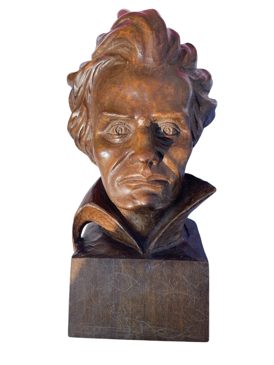 Beethoven Wooden Bust -photo-4