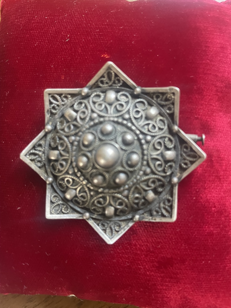 Filigree Silver Brooch 