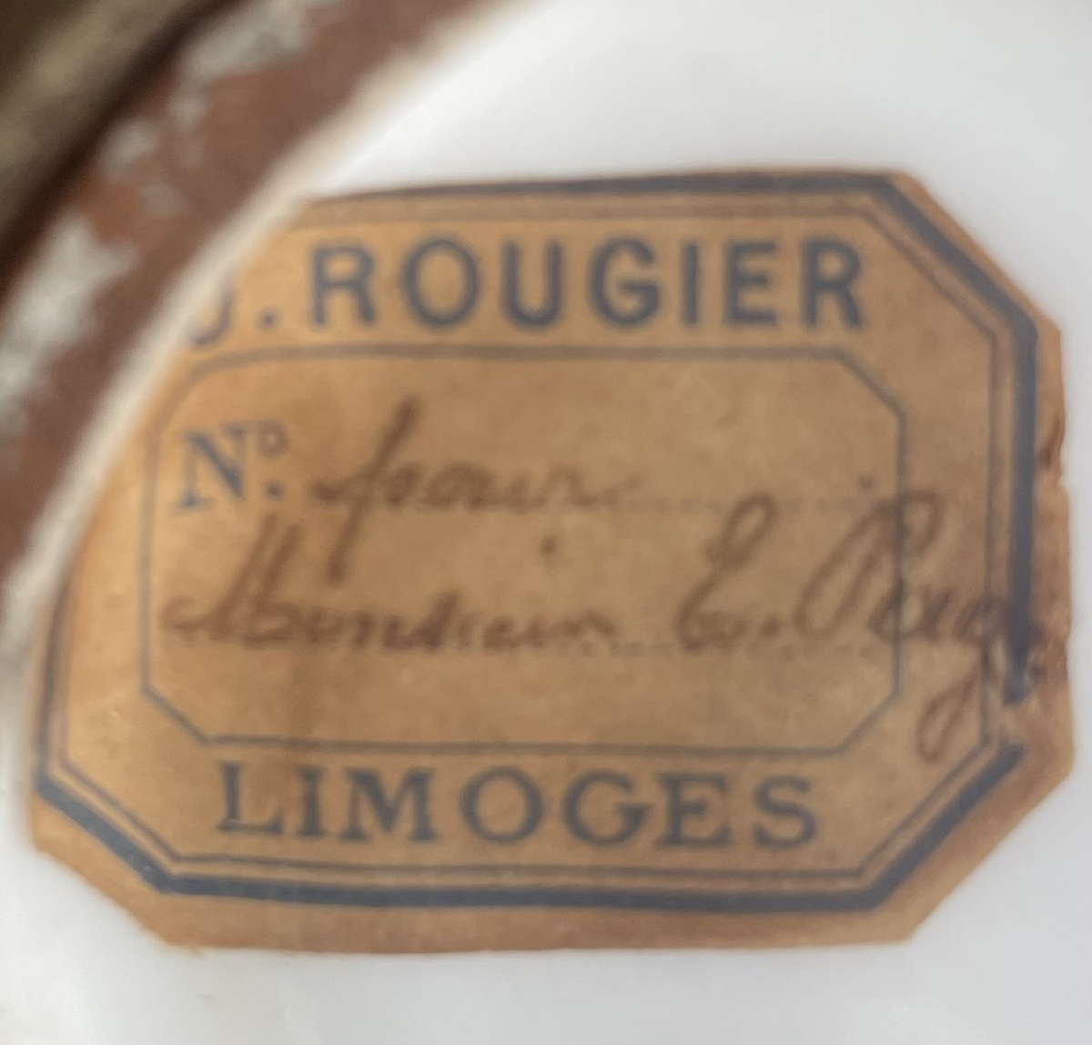 Art Nouveau Vase Made Of Limoges Porcelain -photo-3