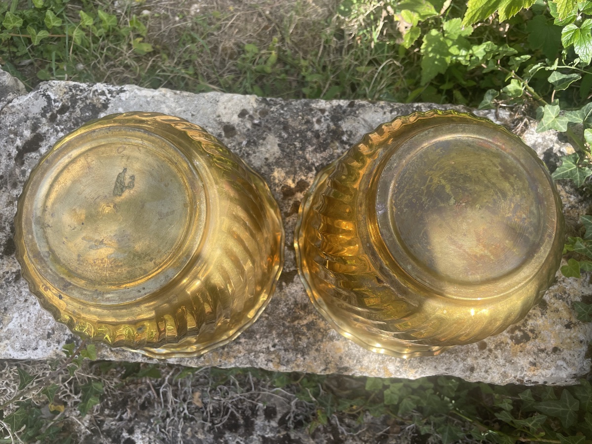 Cache pot en laiton -photo-1