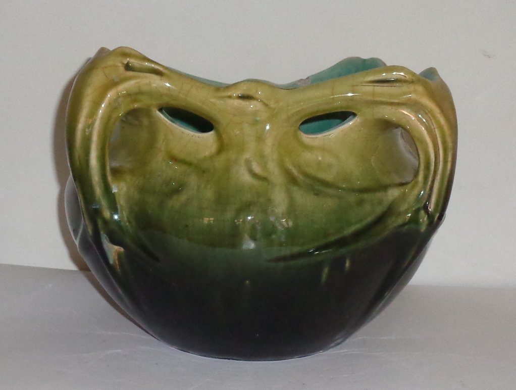 Hector Guimard By Gustave De Bruyn, Chalmont Vase Enamelled Ceramic-photo-2