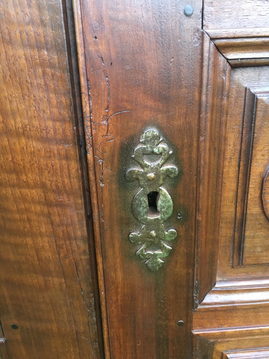 Woodwork Doors In Walnut Louis XIV-photo-4