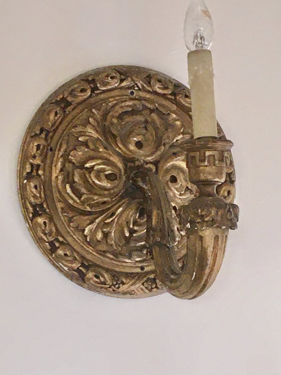 Applique En Bois Doré 
