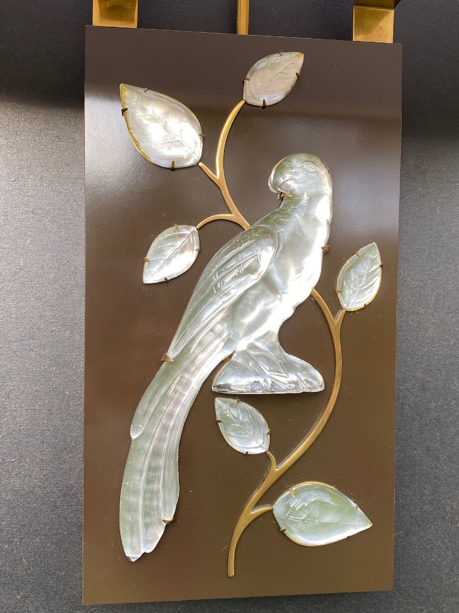 Pair Of Sconces With Parrots From Maison Baguès-photo-3