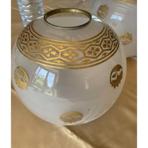 Globe pour lampe en cristal 