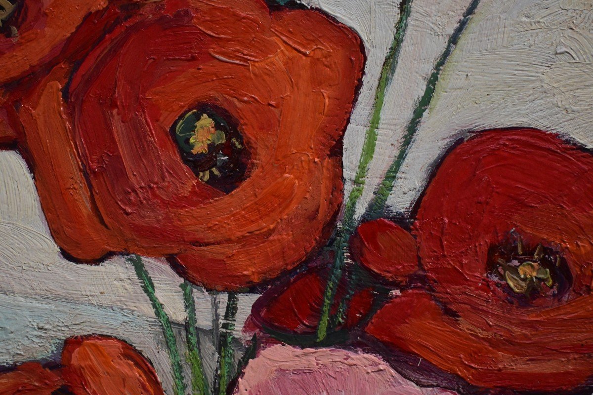 Poppies (study) - Rg De Casteras - 1930-photo-3