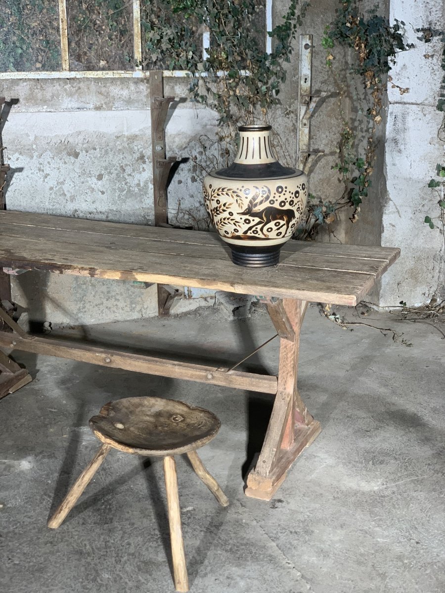 French Popular Art Table 18th Century-photo-3