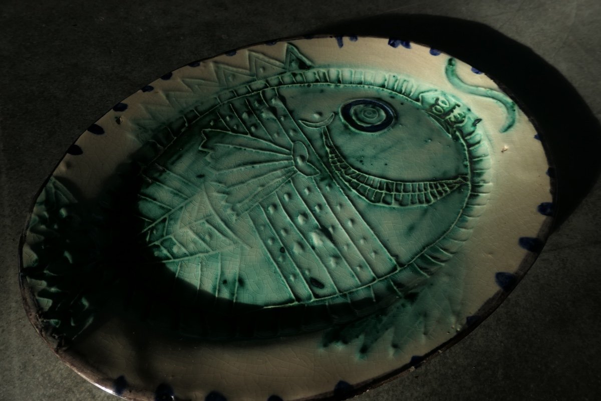 Pablo Picasso - Plat Poisson De Profil Ar130-photo-4