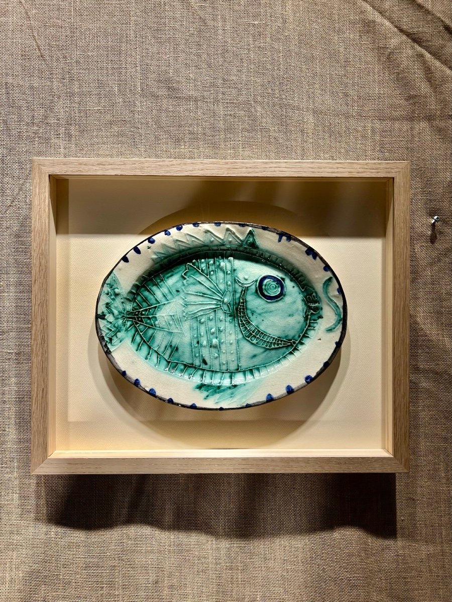 Pablo Picasso - Plat Poisson De Profil Ar130-photo-1