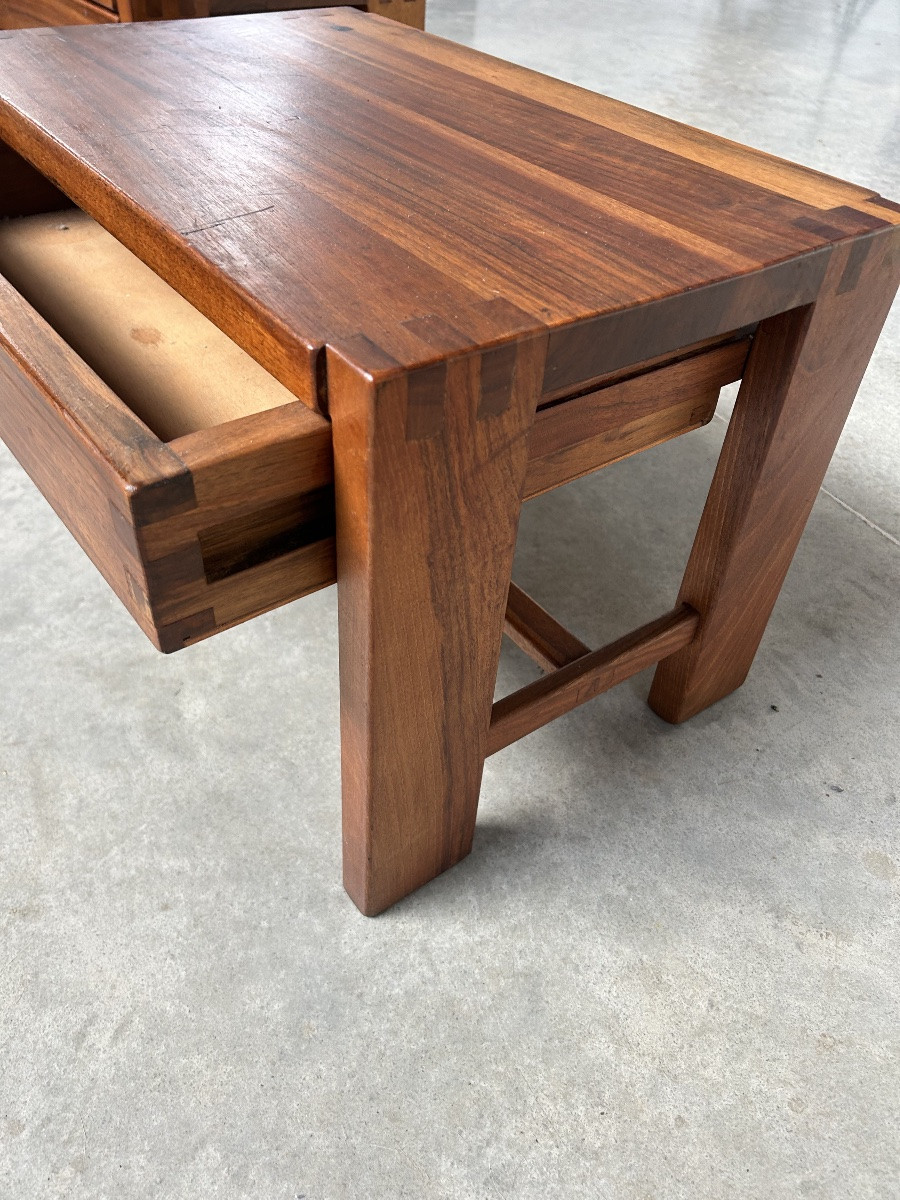 Pierre Chapo - Paire De Tables De Chevet-photo-3