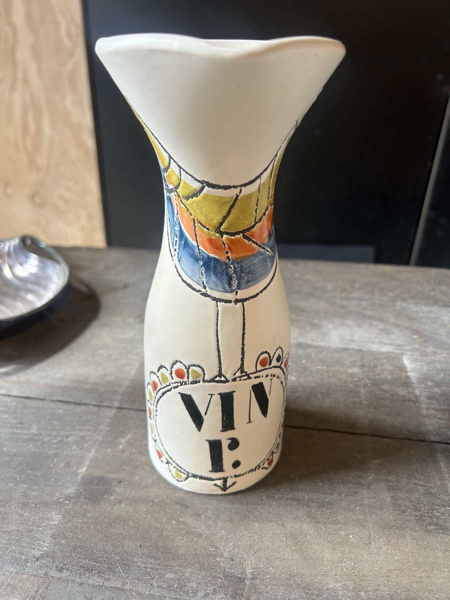 Roger Capron - Pichet Vin à loiseau 