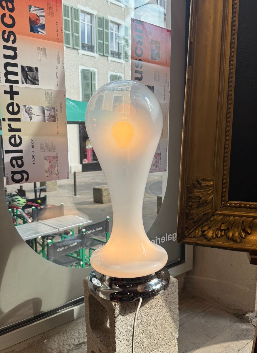 Murano Glass Lamp By Mazzega -photo-1