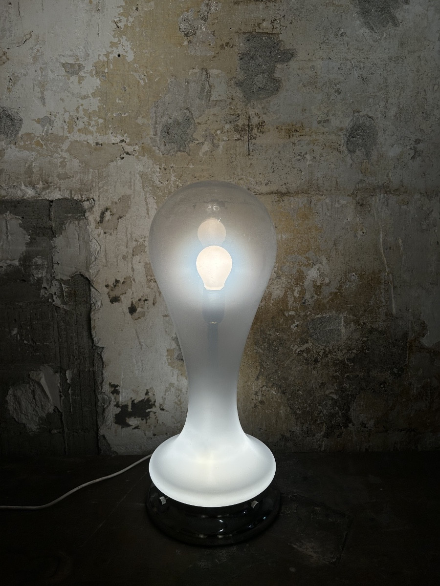 Murano Glass Lamp By Mazzega 